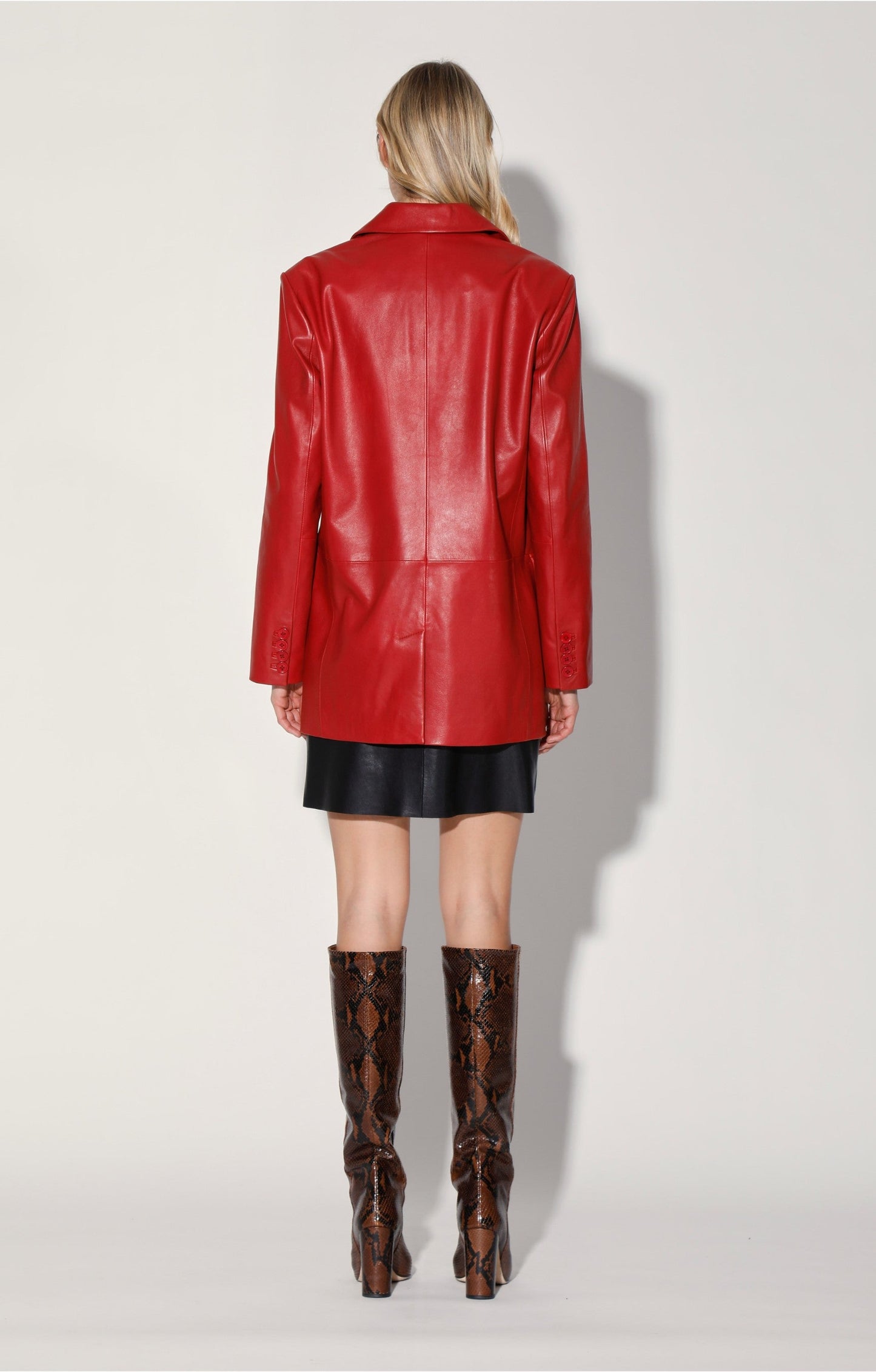 Kira Blazer, Red - Leather by Walter Baker