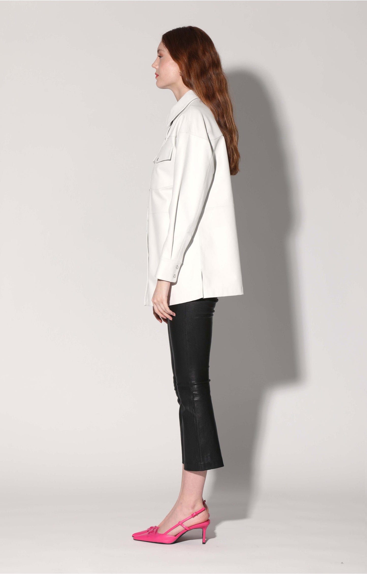 Shandi Top, Bright White - Leather by Walter Baker