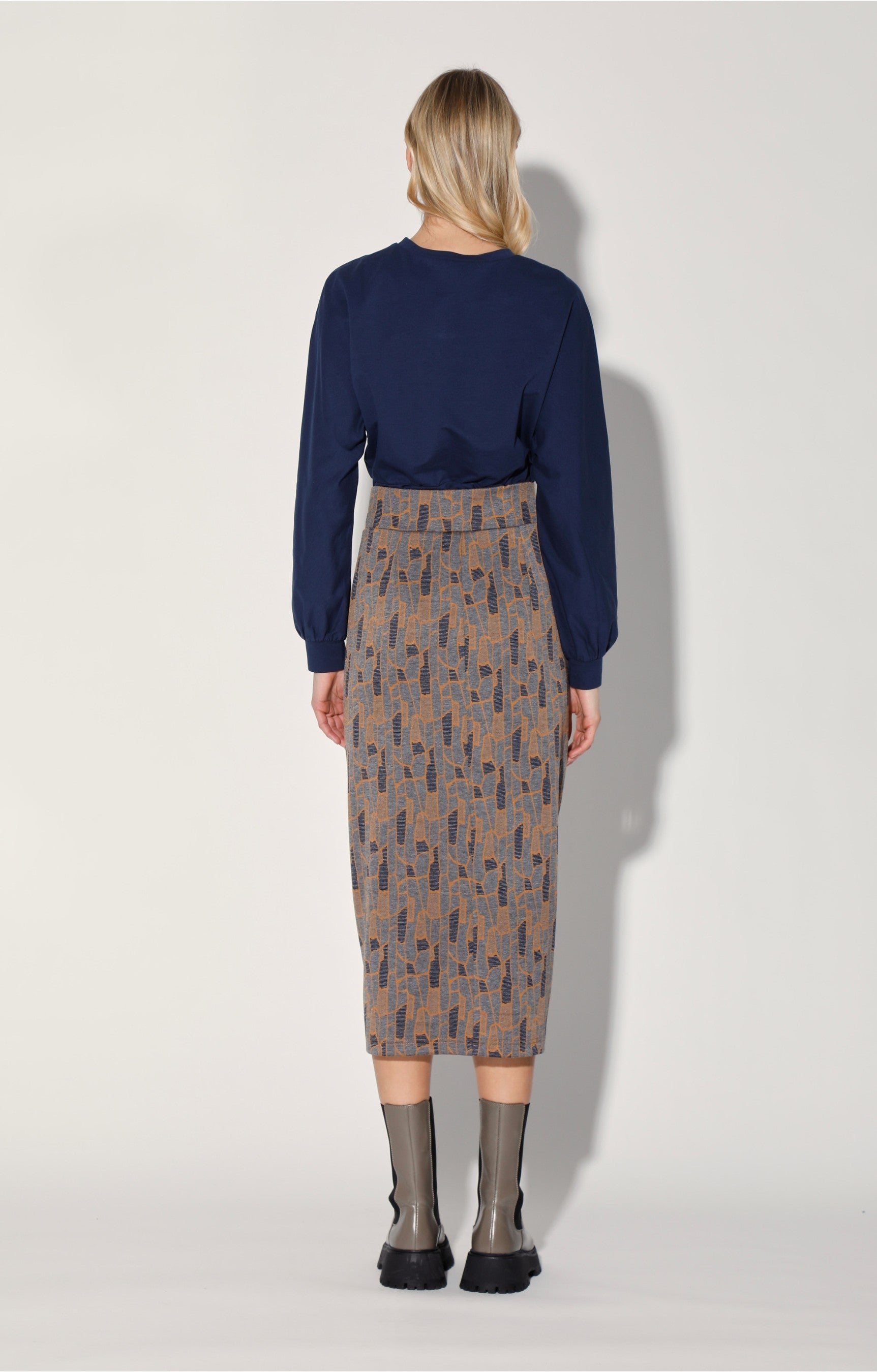 Ruthie Skirt, Grey Tan by Walter Baker