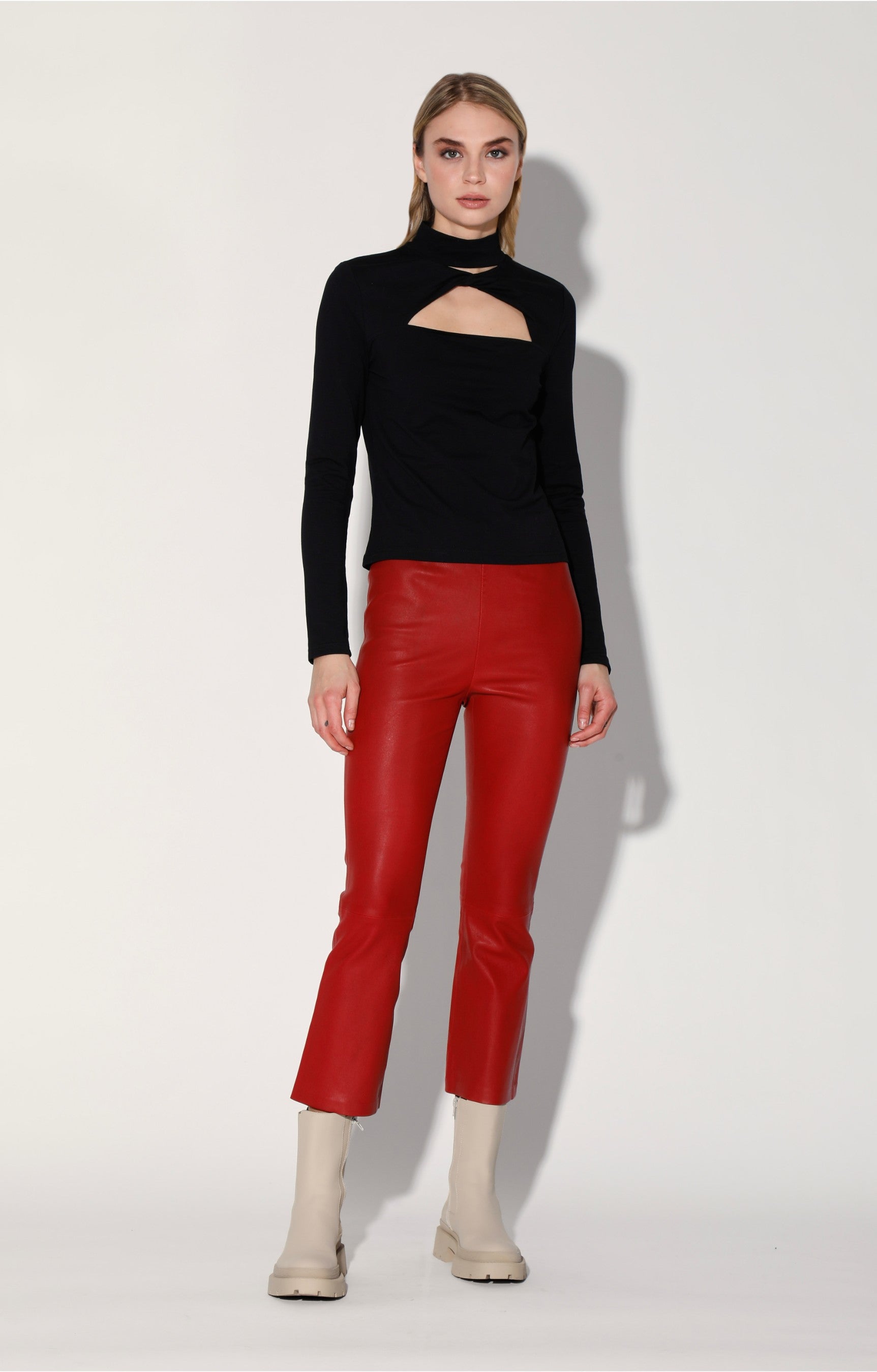Lori Pant, Red - Leather by Walter Baker