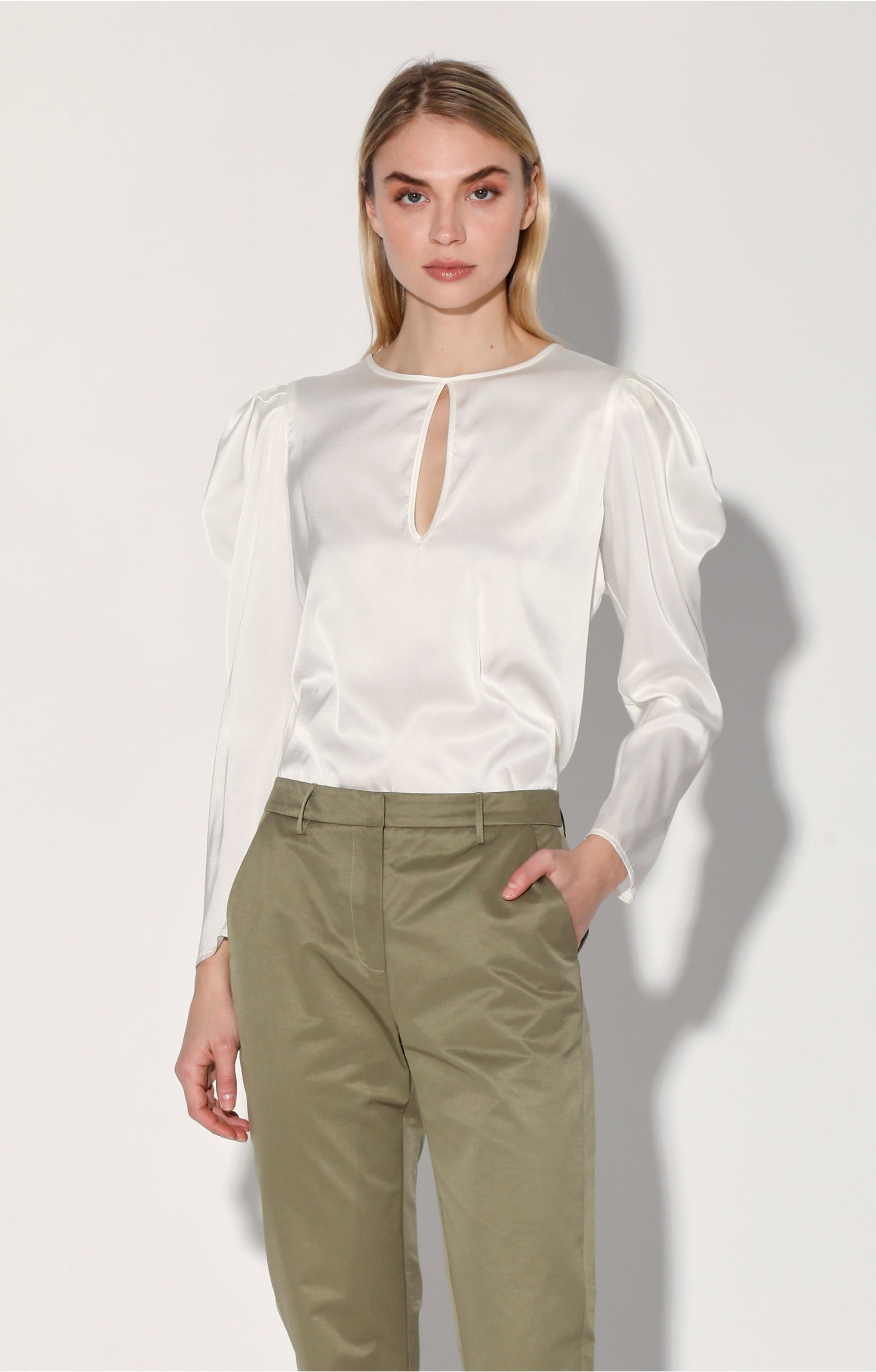 Kimberly Top, Ivory by Walter Baker